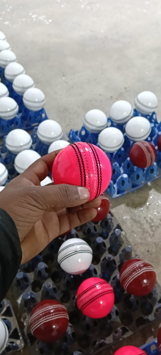 Pink Leather Cricket Ball Pack