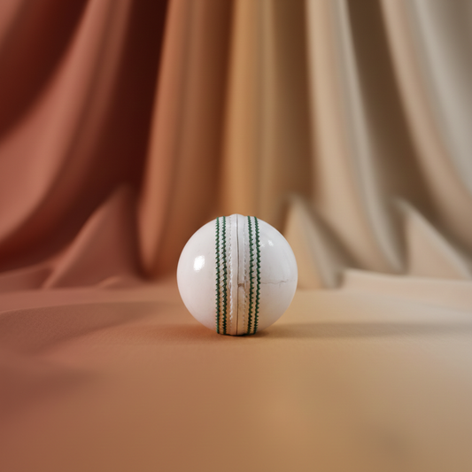 White Cricket Ball Professional-grade ball for matches and practice