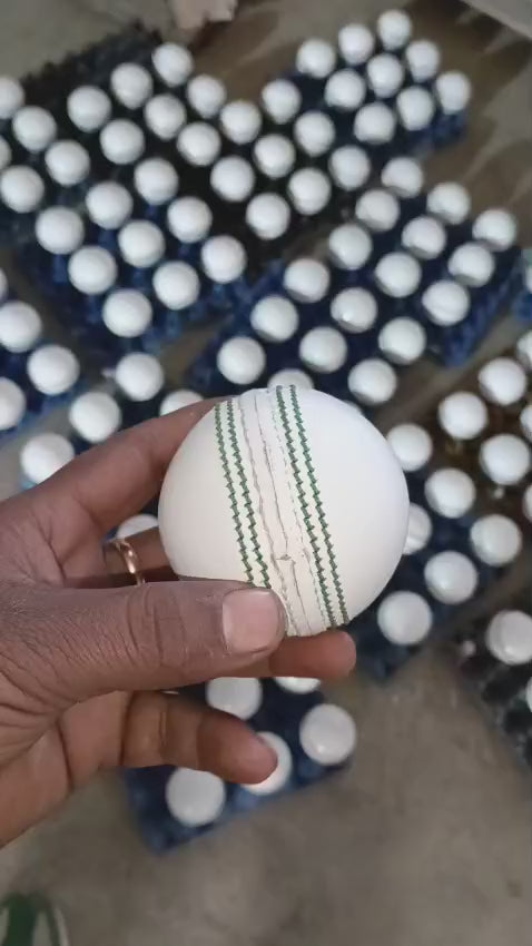 White Cricket Ball Professional-grade ball for matches and practice